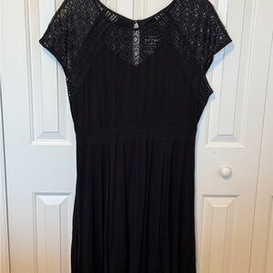 Torrid Black Lace Midi Dress